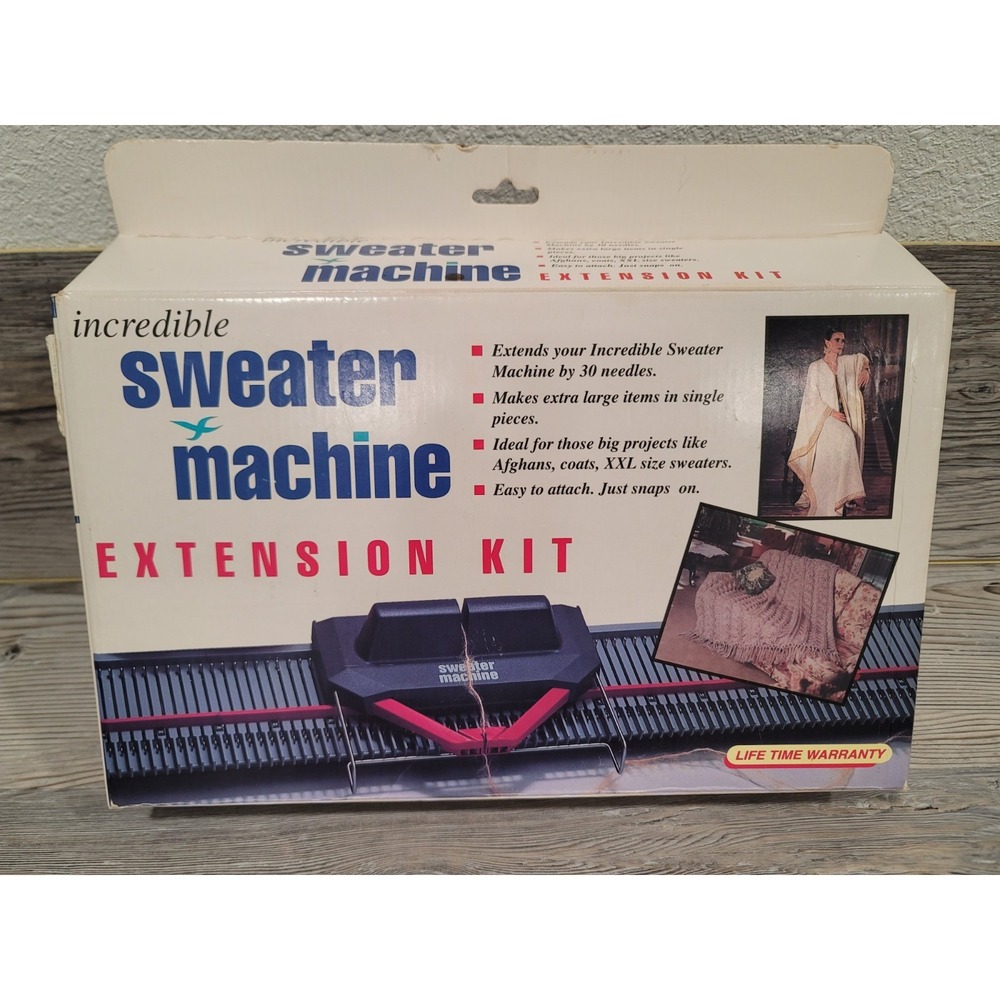 Sweater Maching Extension Kit used extened with 30 needles XXl sweaters